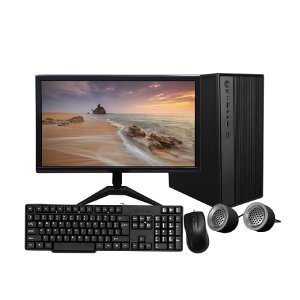 TECNICO Office Desktop Computer Set with 20-inch Monitor, Core i5 4th Gen, 8GB RAM, 256GB SSD, Windows 10 Pro