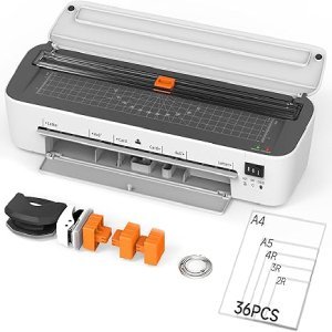 Laminator Machine, 11 in 1 Laminating Never Jam Technology with 36 Laminating Sheets